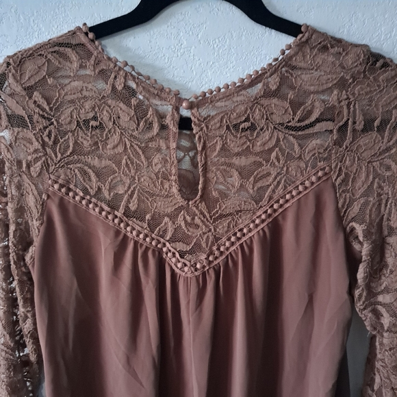 As u Wish Brown Lace Dress - Picture 8 of 8